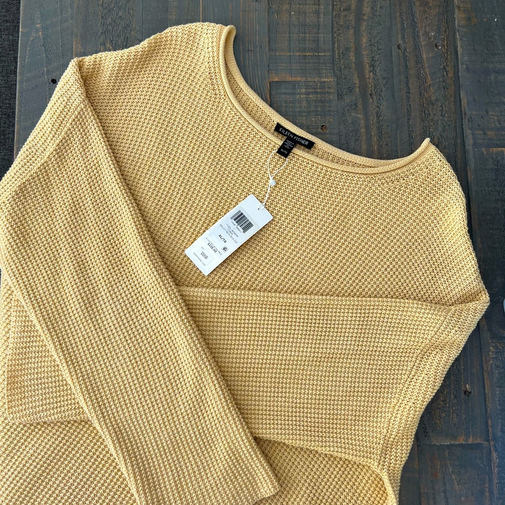 Eileen Fisher Waffle Knit Sweater _ XL